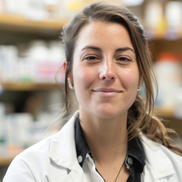 Confident Female Scientist in Laboratory
