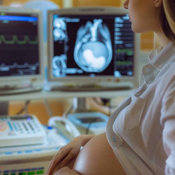 Pregnant Woman at Prenatal Examination