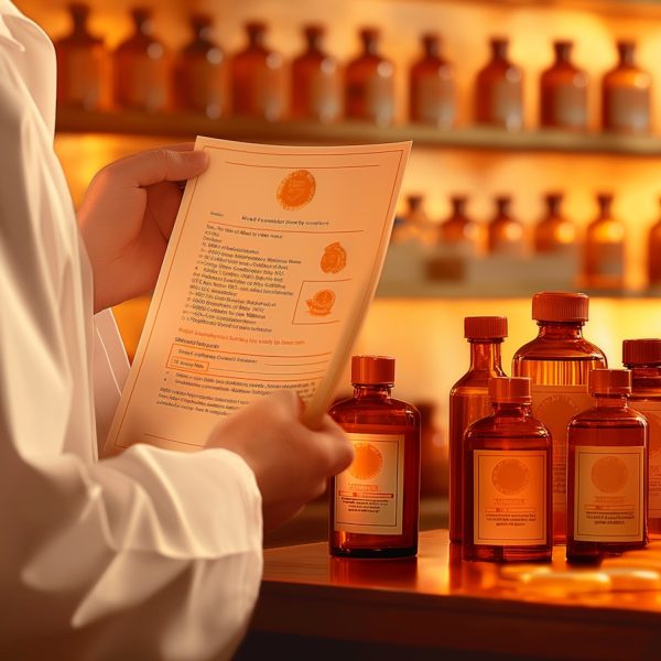 Scientist Reviewing Document