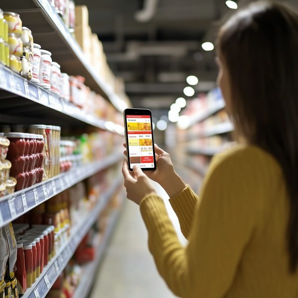 Woman Shopping with Phone